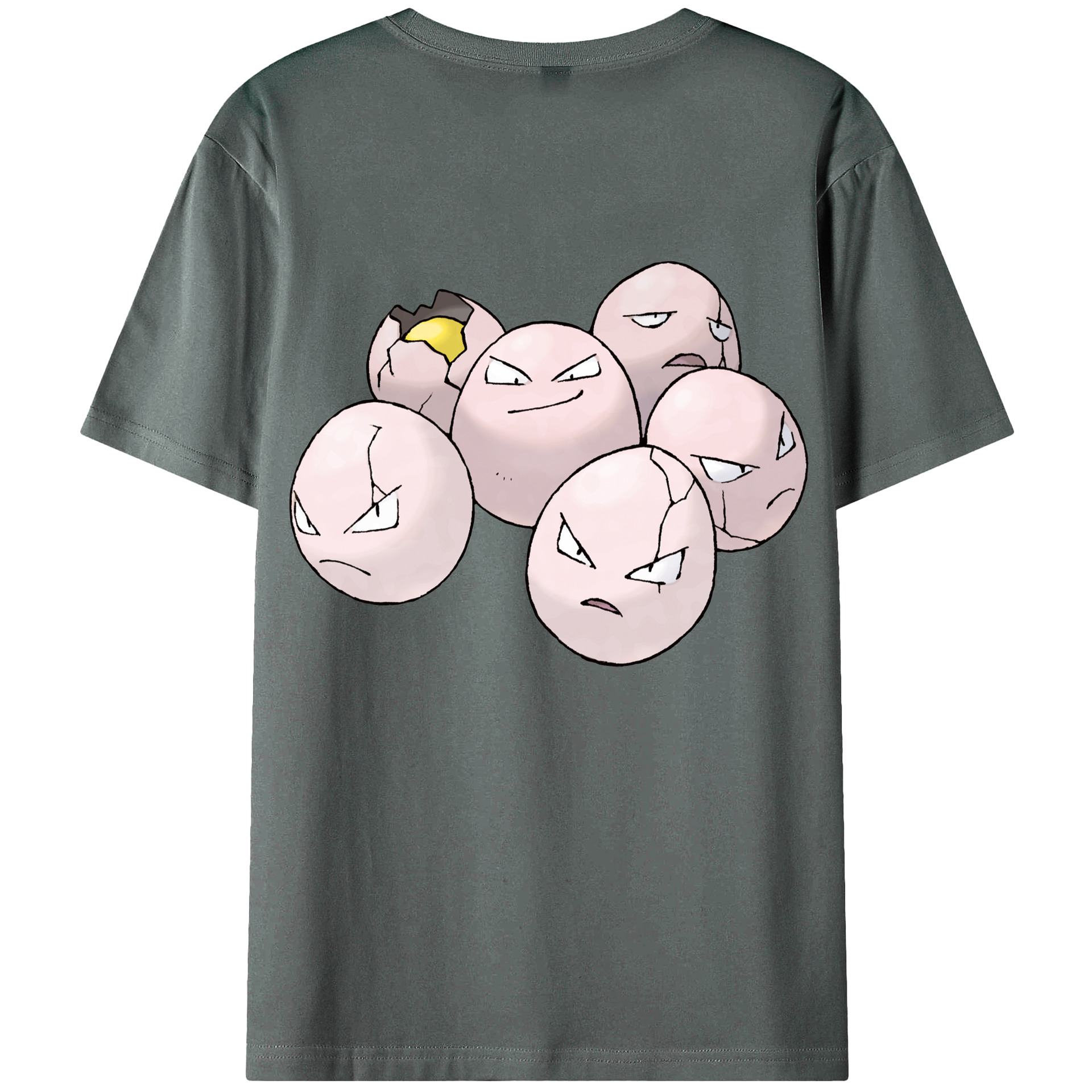 （画像用） ポケットモンスター Pokémon 綿100％ メンズ半袖Tシャツ（バックプリント） 通気性